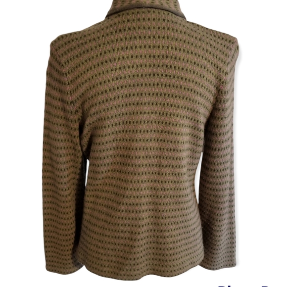 Beautiful BoHo sweater jacket by Sigrid Olsen sz L - Picture 4 of 9